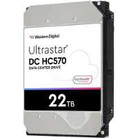 Western Digital WD Ultrastar DC HC570 - Hårddisk - 22 TB - inbyggd - 3.5 - SAS 12Gb/s - 7200 rpm - buffert: 512 MB