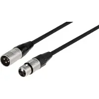 Monacor MECR-50/SW XLR Kabel [1x XLR-hankontakt - 1x XLR-honkontakt] 0.5 m Svart
