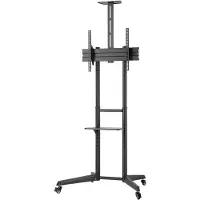 Goobay 59507, Multimediastativ, Svart, Stål, 35 kg, 94 cm (37), 177,8 cm (70)