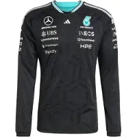 Adidas MERCEDES - AMG PETRONAS FORMULA 1 TEAM DRIVER AUTHENTIC LÅNGÄRMAD TRÖJA, storlek Large