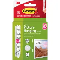 Command 17206 - Paket med självhäftande remsor - stor - vit (paket om 4)