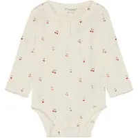 Fixoni Body l/ä - Pointelle - Äggtod - - 1 år (80) - Body L/Ä
