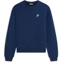 Tommy Hilfiger Logo Embroidery Crew Neck Sweatshirt