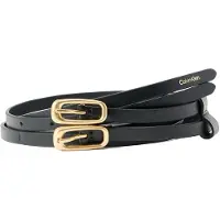 Calvin Klein Leather Double Buckle Belt