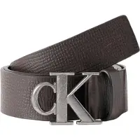 Calvin Klein Full Grain Leather Logo Buckle Belt