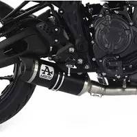 Arrow Thunder Aluminium Dark With Carbon End Cap Yamaha Mt-07 ´21-23 Homologerad Ljuddämpare
