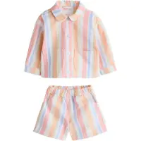 Next Set pastellblå / pastellgrön / pastellorange / off-white