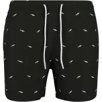 Urban Classics Badshorts svart / vit