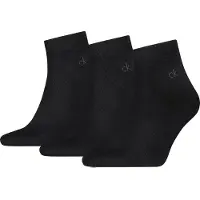Calvin Klein 3 Pack Soft Cotton Stretch Ankle Socks