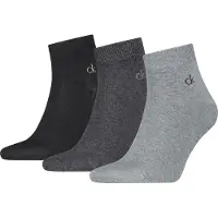 Calvin Klein 3 Pack Soft Cotton Stretch Ankle Socks