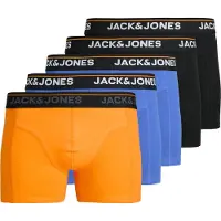 Jack & Jones Boxershorts 'Jactheodore' blå / orange / svart / vit