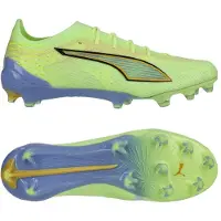 Puma Ultra 6 Ultimate FG Light Up - Grön/Ljusblå/Intensiv lavendel Dam - Gräs (FG), storlek 42
