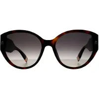 Furla Cat Eye Dam Shiny Dark Havana Smoke Grey Gradient SFU784