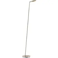 Paul Neuhaus LED golvlampa Akku-Bente, dimbar, Mässing / guld, Arbetsrum / kontor, Metall, Modern, LED-golvlampa
