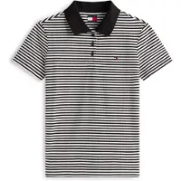 Tommy Hilfiger T-shirt 'ESSENTIAL' svart / vit