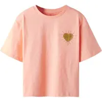 Name it T-shirt 'NKFBeatrice' guld / aprikos