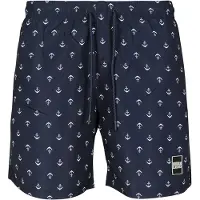Urban Classics Badshorts marinblå / vit