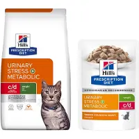 Hill's Pet Nutrition Prescription Diet Feline c/d Urinary Stress + Metabolic 8 kg