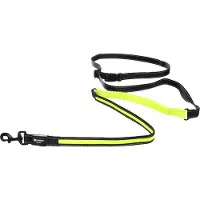 Flamingo Joggingkoppel med höftbälte Flitzy svart/gul (105-175 cm / 70-160 cm)