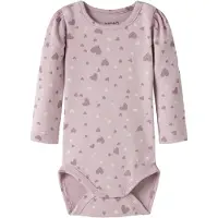 Name it Body l/ä - NbfBheart - Minnessak Lilac - - 68 - Body L/Ä