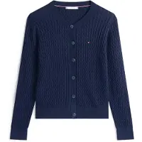 Tommy Hilfiger Kofta 'Mini Cable' marinblå