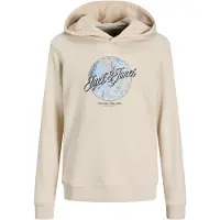 Jack & Jones Junior Sweatshirt 'Honolulu' beige / ljusblå / svart