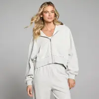 Myprotein MP Dam Lätt Loopback Hoodie med Dragkedja - Grå Melerad - L