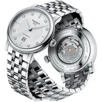 Tissot Carson Automatisk Mekanisk Klocka Vattentät Datumvisning Damklockor Silver T122.207.11.036.00 Regular Watch Box
