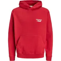 Jack & Jones Sweatshirt 'JORNorrebro' cranberry / vit