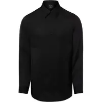 Armani Exchange för män. XM001817AF13235UC001 Klassisk skjorta svart (XXL), Casual, Viskos, Lång ärm