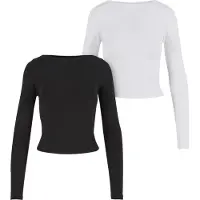 Urban Classics Ruffled Super Slim T-shirt Med Lång ärm 2 Enheter