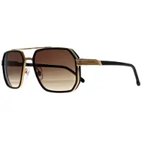 Carrera Rectangle Mens Matte Black Gold Black Brown Green Anti Reflex 1069/S