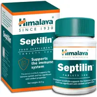 Himalaya Septilin Tabletter För Immunstöd 60 Tabletter Förpackning Naturligt Kosttillskott För Andningshälsa och Kroppens Övergripande Försvar