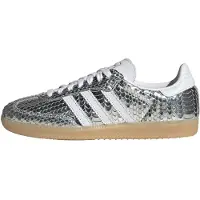 Adidas Samba OG Silver Vit Gummi Dam Sneakers Silver-Metallic Skor-Vita IH9016 41⅓