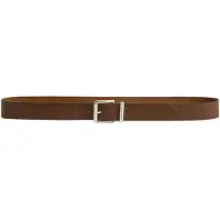 Gant för män. 9940157 Brunt läderbälte med logotyp (85 cm), Casual, Klassisk, Hud