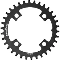 Sunrace Ms00 Symmetric 96 Bcd Chainring Silver 36t