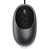 Satechi C1 WiFi mus Sladd IR Antracit 3 Knappar 3200 dpi Upplyst, Musknappar, Scrollwheel, Ergonomisk