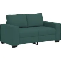 vidaXL 2-sitssoffa mörkgrön 160x77x82 cm tyg