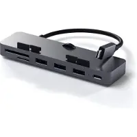 Satechi Clamp Hub Pro USB-Kombi-Hub Silver