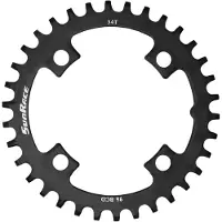 Sunrace Främre kedjedrev CRMS00 Narrow-Wide stål 96BCD 10/11/12-växlar 34T