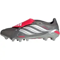 Adidas Predator League Fold-over Tongue Ag Finishers Steel - Silver/vit/lucid Red - Konstgräs (Ag), storlek 44