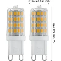 Eglo G9 SMD-3W 320LM 3000K 2 ST