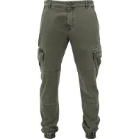Urban Classics Washed Cargo Twill Byxor
