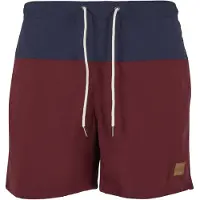 Urban Classics Badshorts marinblå / burgunder