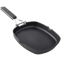 Supreme Grill I Gjuten Aluminium Med Slätt Hopfällbart Xylanhandtag 24 Cm