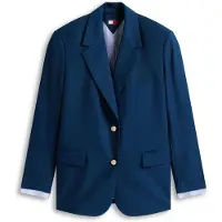 Tommy Hilfiger Tommy Jeans Boyfriend Fit Gold Tone Button Blazer
