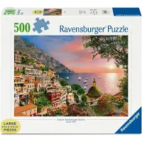 Ravensburger Positano 500 bitar pussel fr vuxna | Unik design | Anti-reflex yta | Idealisk fr gruppaktivitet och presenter | FSC-certifierad