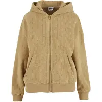 Urban Classics Jacquard Velvet Oversized Sweatshirt Med Dragkedja