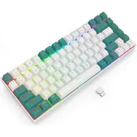 Redragon K678WG-RGB-PRO Singed, Trådlös, USB + RF Wireless + Bluetooth, Mekaniska tangentbrytare, Vit