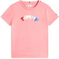 Tommy Hilfiger Textured Logo Jersey Crew Neck T-Shirt